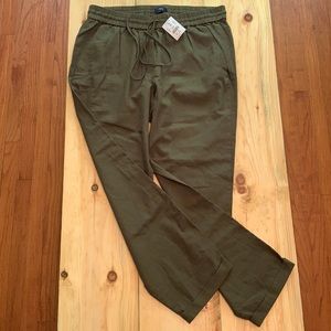 NWT J Crew Women’s Linen-Cotton Pant Size 8